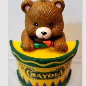 𝅺Vintage 1992 Binney and Smith Crayola Bear Christmas Ornament
